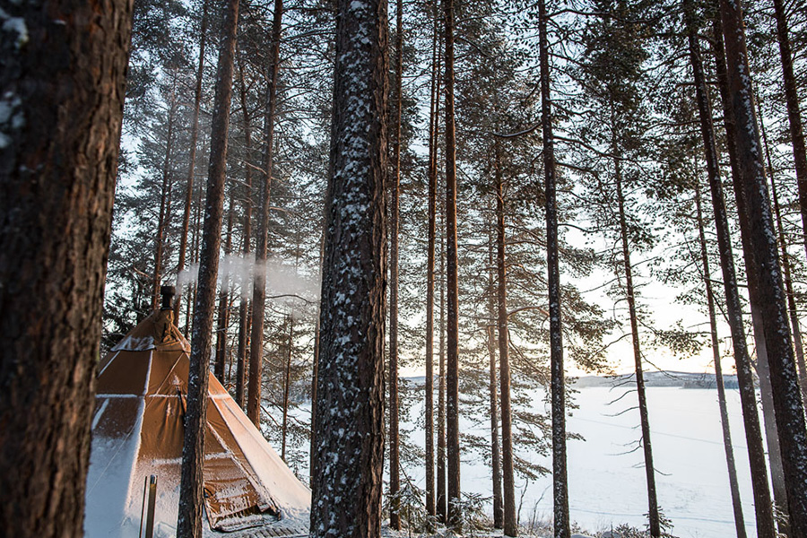 At Aurora Safari Camp, there are no artificial lights that could disturb your experience of the Lights.