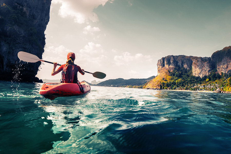 Kayak in the lagoons, snorkel on the coral reefs, or fish in the ocean.