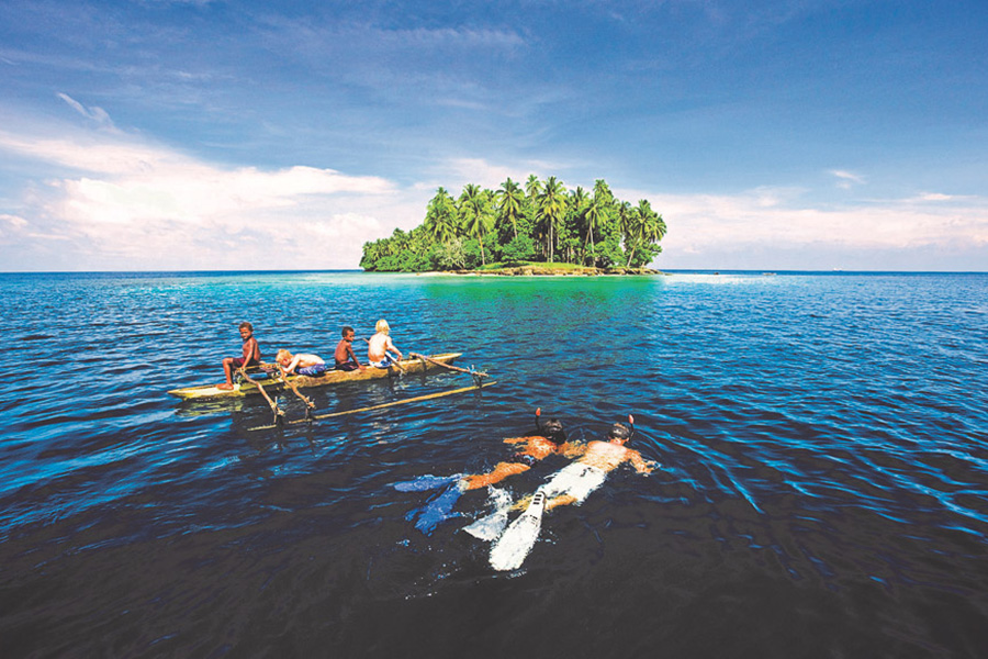 Paddle a canoe through the crystalline waters of the Fjords and visit villages only accessible by water.