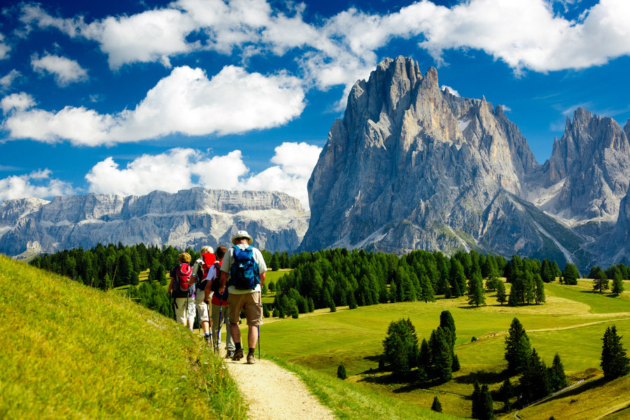 Put a few miles in your legs as you hike with your family in some of the most dramatic scenery the Alps have to offer.