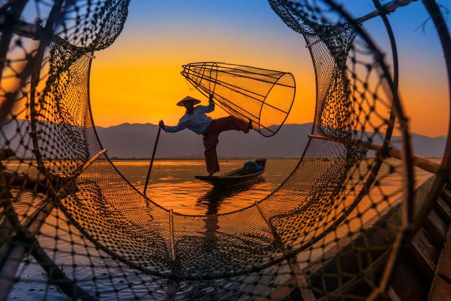 Test your skill at leg-rowing with the fishermen of Inle Lake, then learn how to build a floating garden.