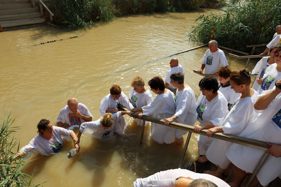 The waters of the Jordan have seen many baptisms, including Jesus’. Enter the river, and emerge purified.