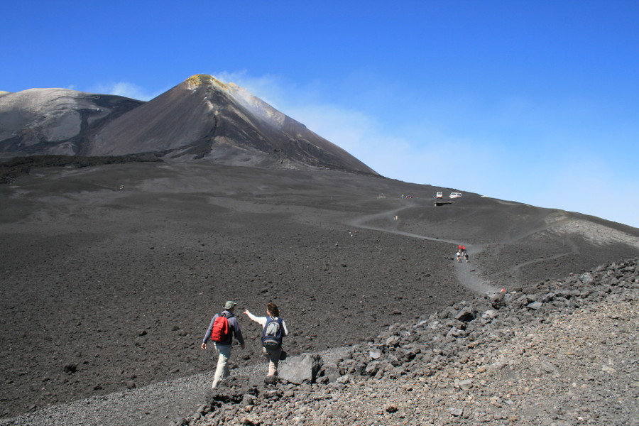 Explore the fires of Mount Etna and then visit an ancient winery at the foot of the volcano.