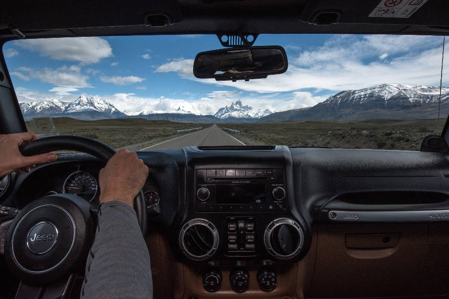 Criss-cross wild Patagonia on a fully equipped Jeep which includes a state-of-the-art navigation system.