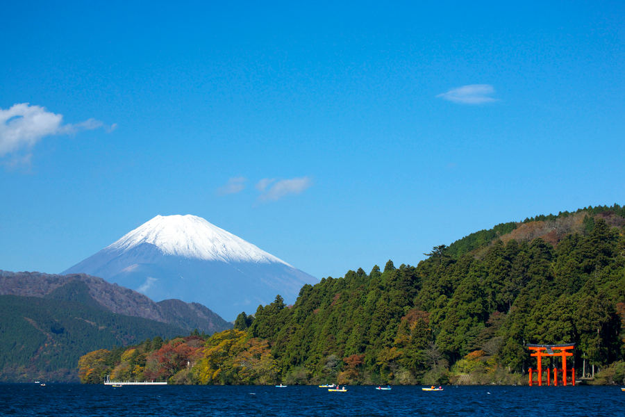 Meditate in the peaceful landscape of Hakone.