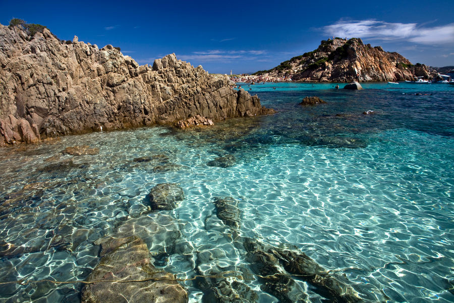 Trek to the clear, turquoise waters of Sardinia’s gorgeous beaches.