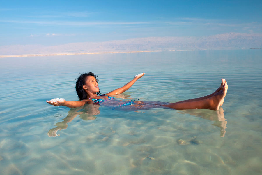 Take a dip in the Dead Sea and relax in the healing waters of this mysterious landscape.