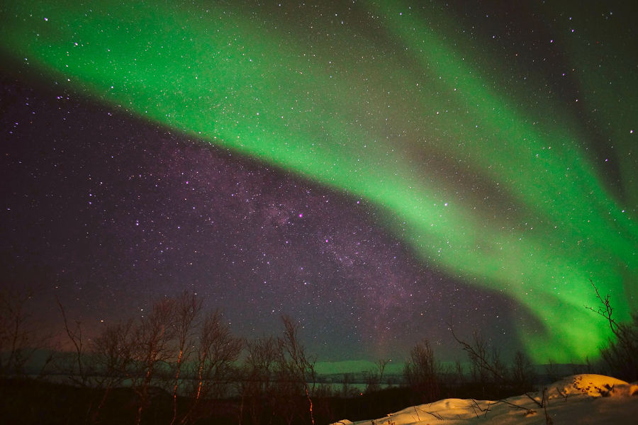 Travel to Björkliden and Abisko, the best place in Sweden to see the Northern Lights.