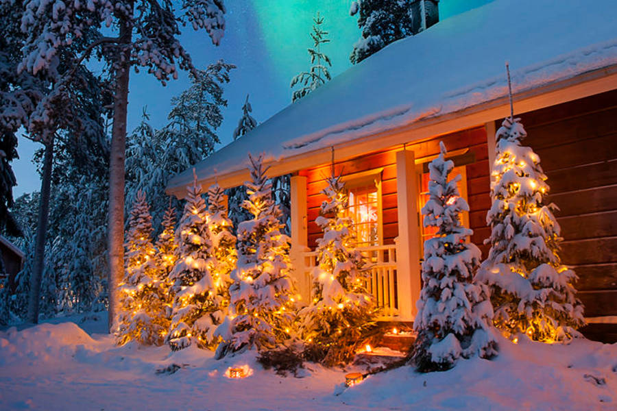 Stay at your very own Christmas Chalet in the middle of a snowy forest. Elfs knocking on your door are not unheard of.
