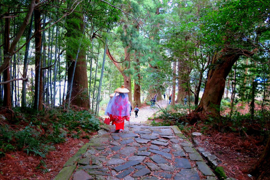 Trek in the Ise-Ji route which connects Ise Shrine and Kumano Sanzan.