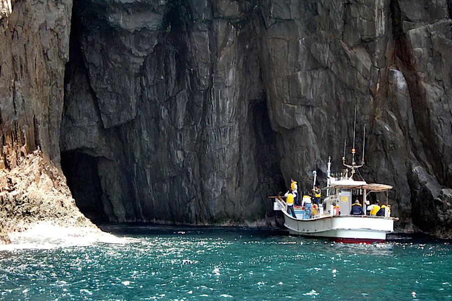Interact with local fishermen and even board a squid fishing boat to take you to the next leg of the trail.