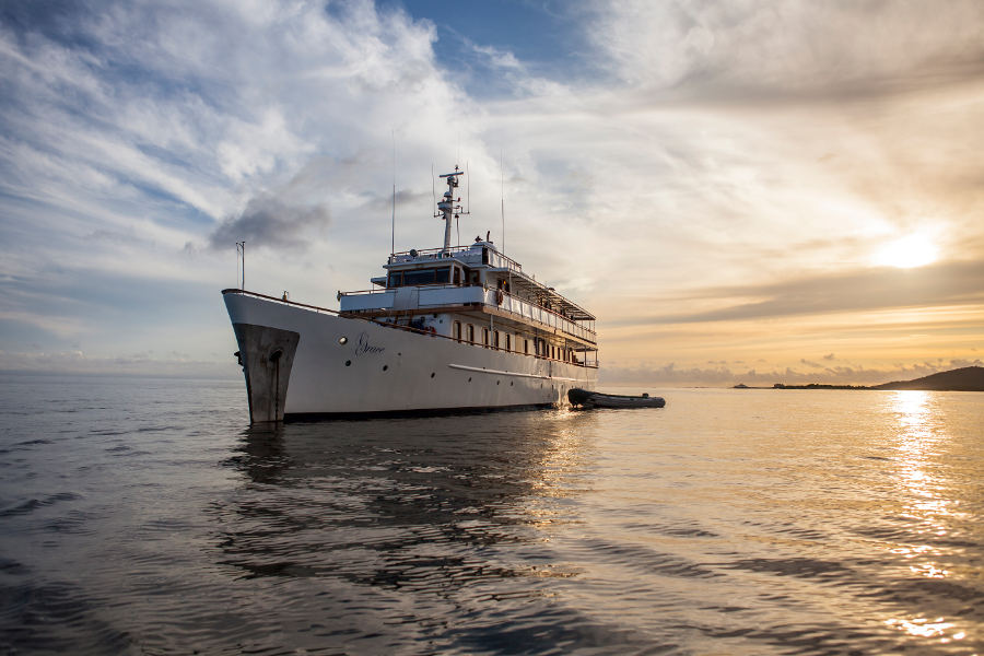 Sail the Galapagos aboard Grace Kelly’s yacht.