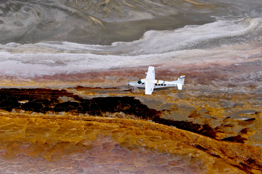 Follow flamingo migrations and witness the otherworldly colours of the soda lakes