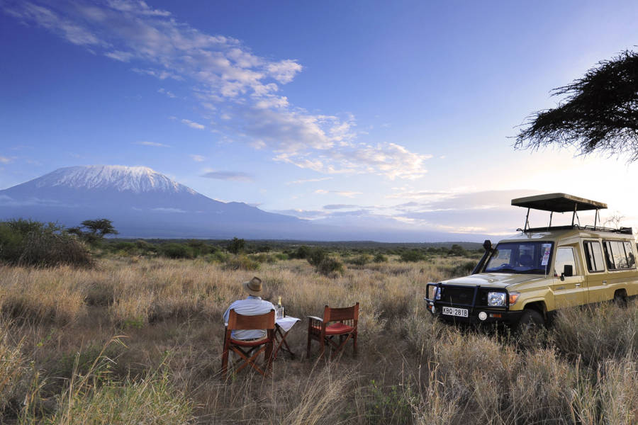 Experience gorgeous camps with breathtaking views of Kilimanjaro