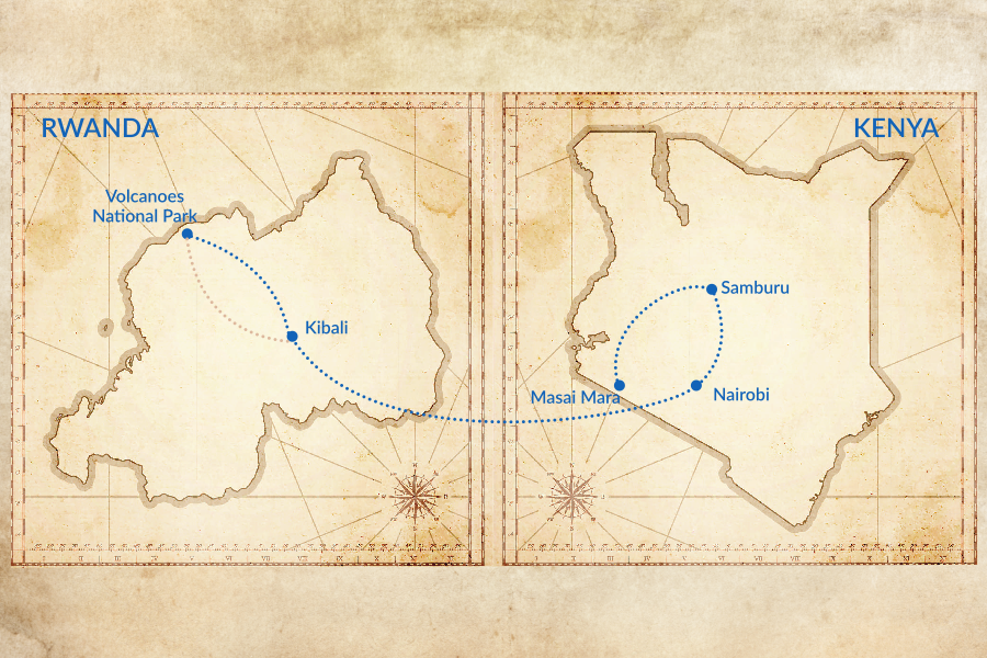 Trip map