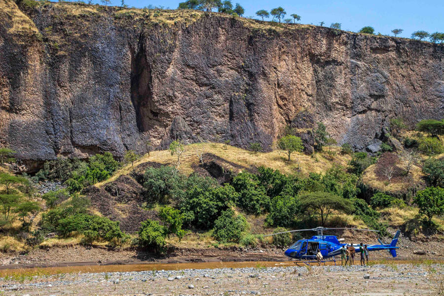 Travelling by helicopter gives you the freedom to explore Ethiopia in depth.