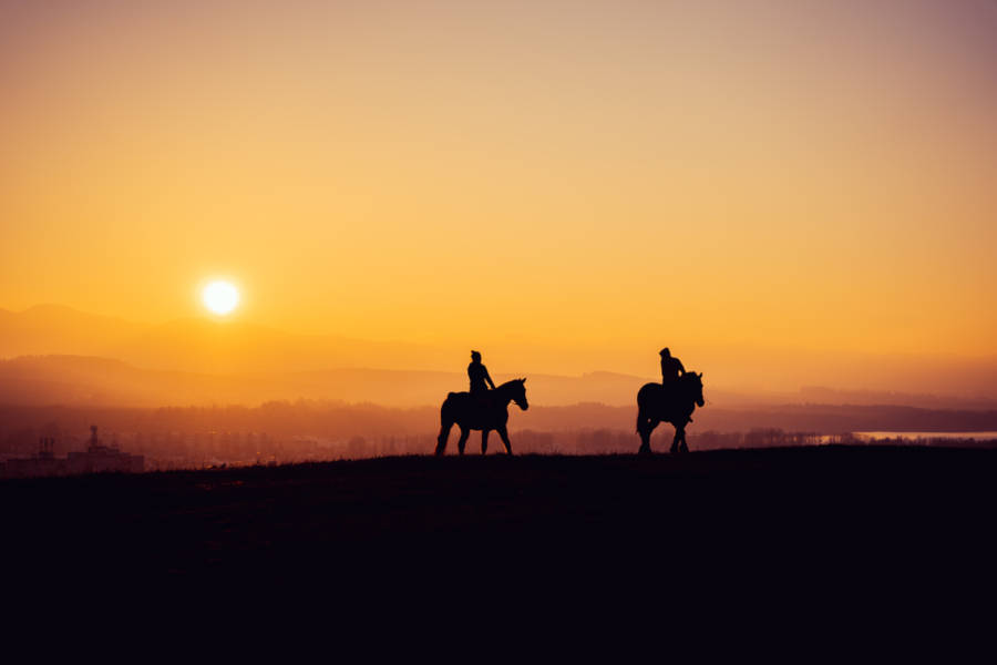 Take to the trails on horse and cross a mountain pass with the Grand Tetons as a backdrop.